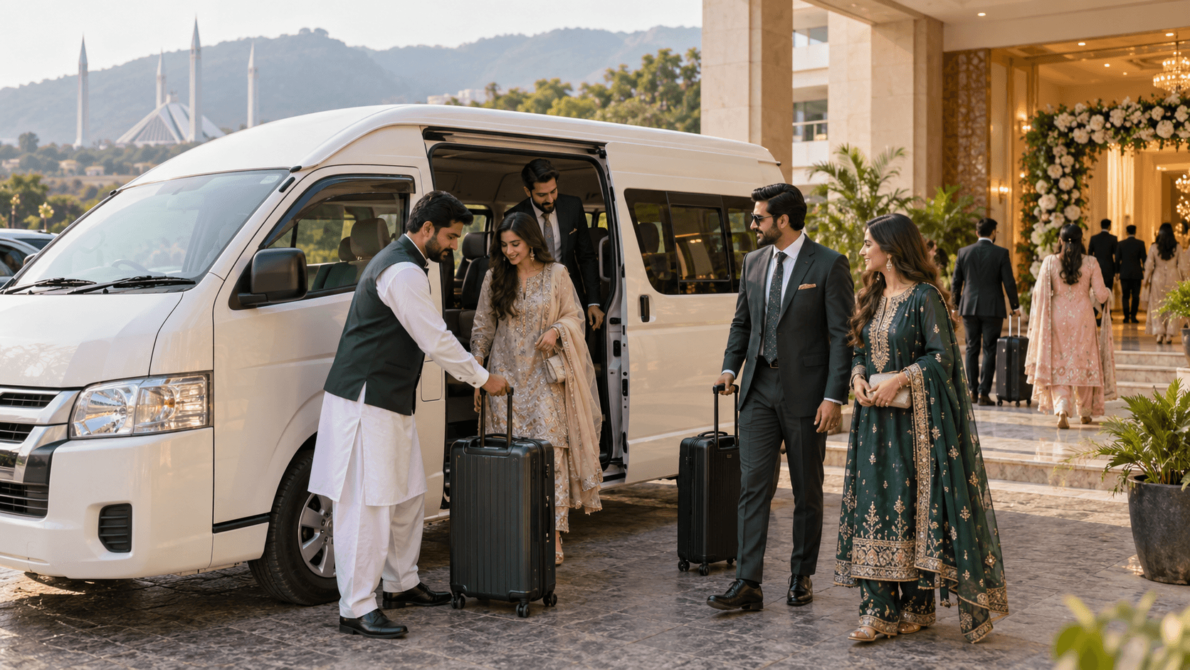 Wedding Guest Transport Plan: Hotel Pickups to Venue Drop-Offs