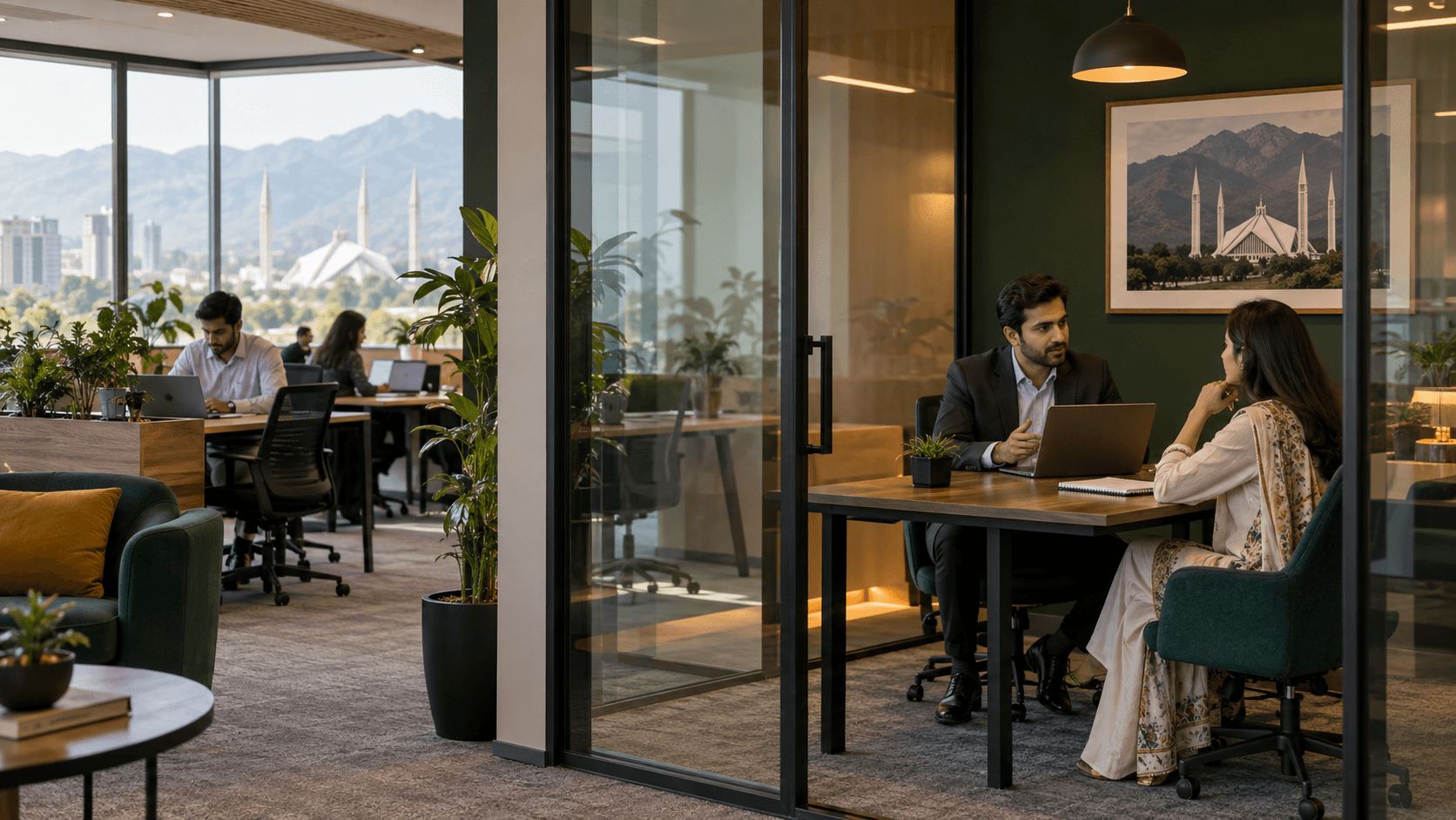 Interview Room or Small Office by the Hour in Islamabad
