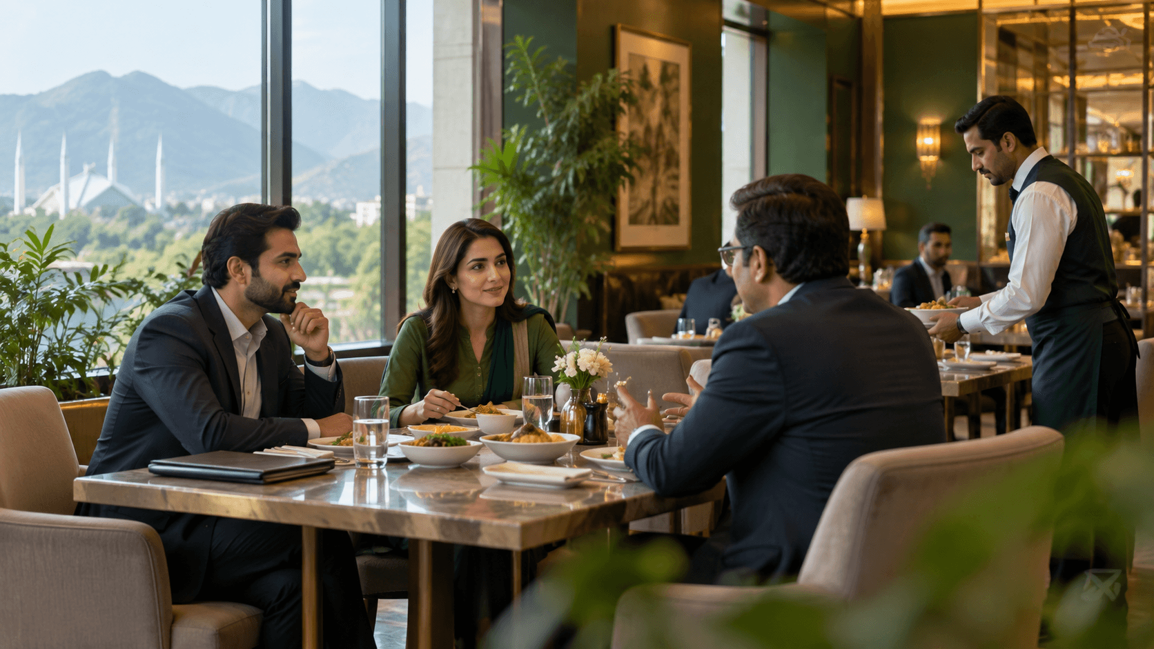 Business Lunch in Islamabad: Quiet Seating, Timing and Service